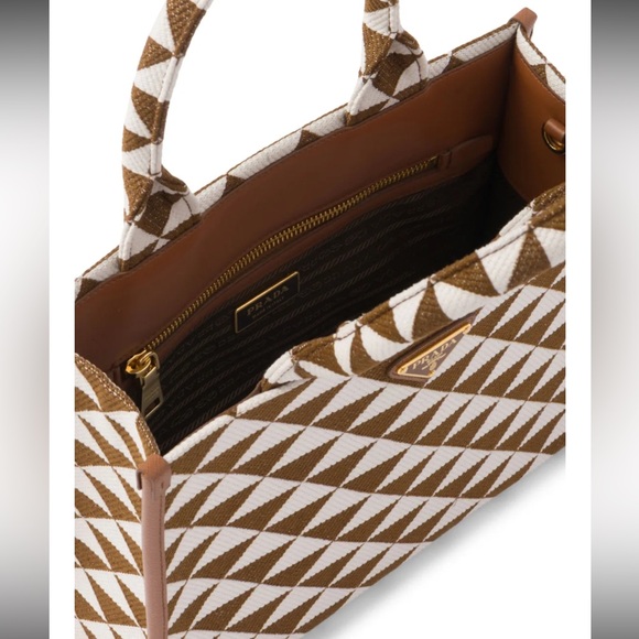 Prada small Symbole jacquard tote bag - Picture 4 of 12